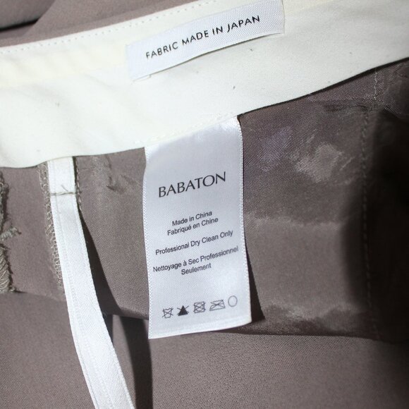 Babaton Straight Classic front zip side slide pockets Pants woman size 6 - Picture 5 of 8